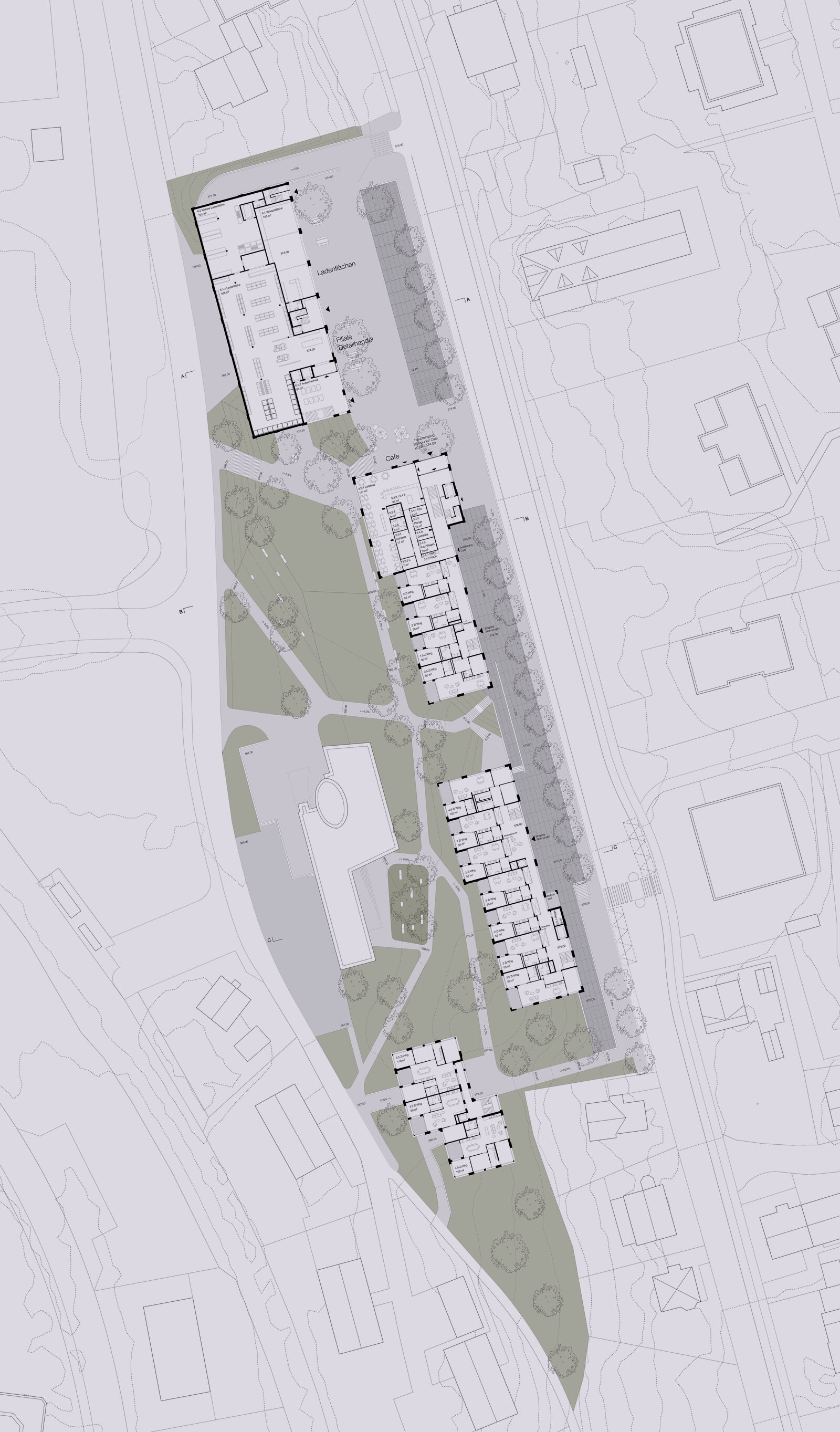 Wil - Zentrumsentwicklung Bronschhofen - Schmid Schaerer Architekten Zürich