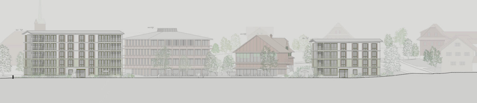Buchrain - Generationenprojekt Buchrain Dorf - Schmid Schaerer Architekten Zürich