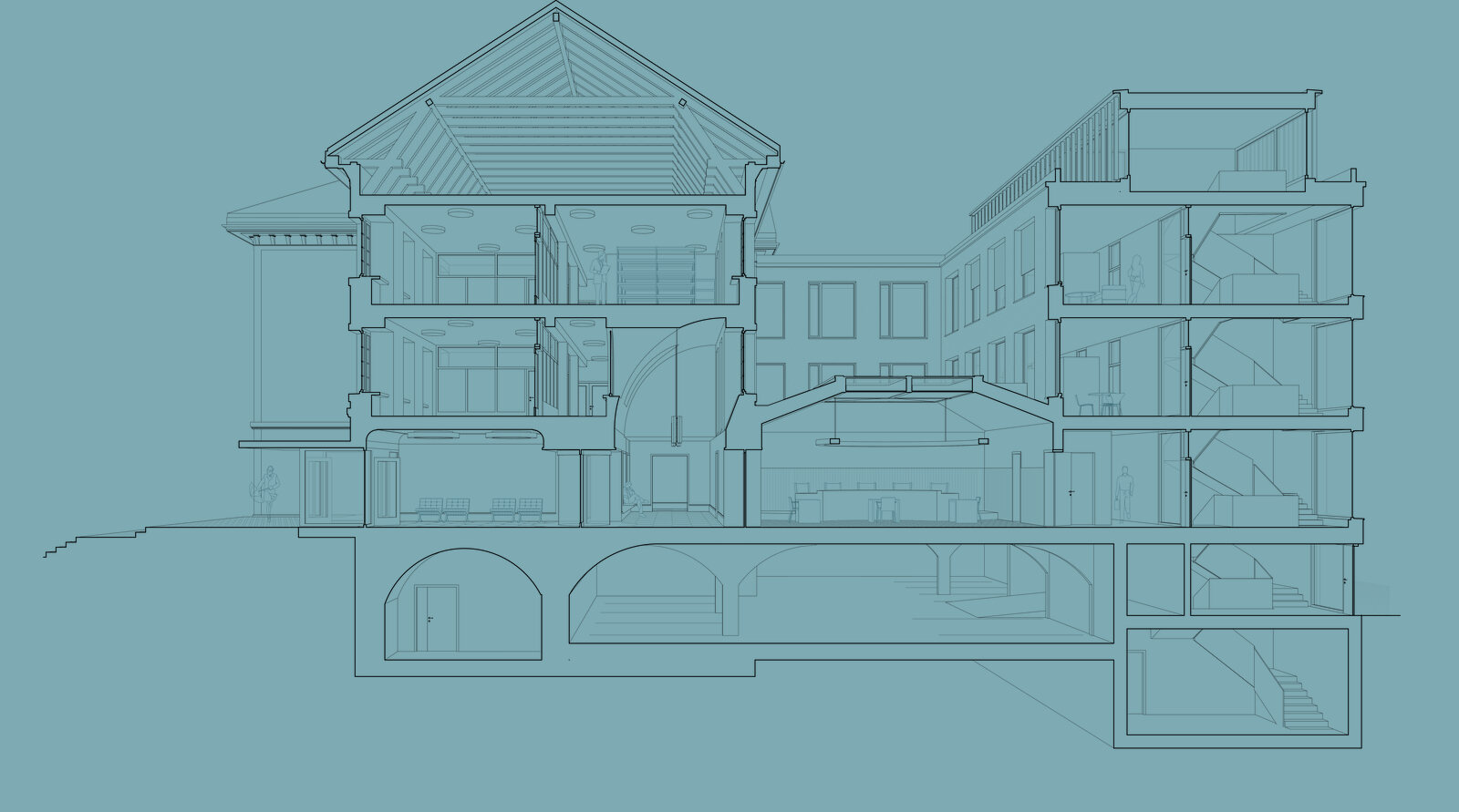 Liestal - Erweiterung und Umbau Kantonsgericht - Schmid Schaerer Architekten Zürich