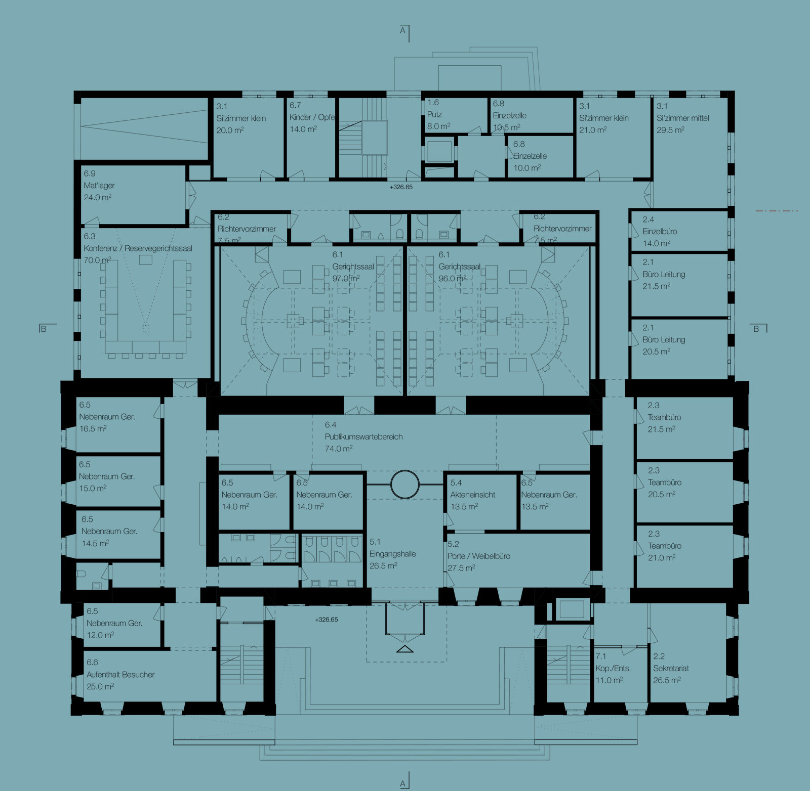 Liestal - Erweiterung und Umbau Kantonsgericht - Schmid Schaerer Architekten Zürich