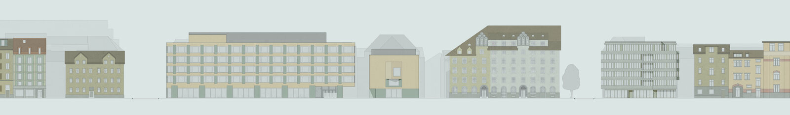 Limmatstrasse - Ersatzneubau für die Baugewerbliche Berufsschule Zürich - Schmid Schaerer Architekten Zürich