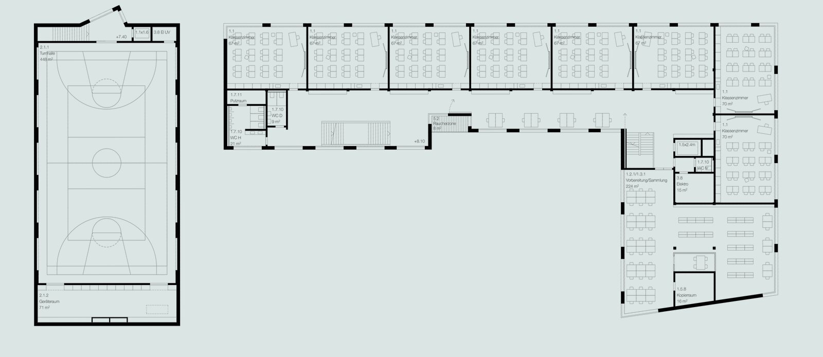 Limmatstrasse - Ersatzneubau für die Baugewerbliche Berufsschule Zürich - Schmid Schaerer Architekten Zürich