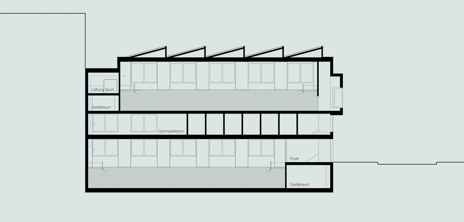 Limmatstrasse - Ersatzneubau für die Baugewerbliche Berufsschule Zürich - Schmid Schaerer Architekten Zürich