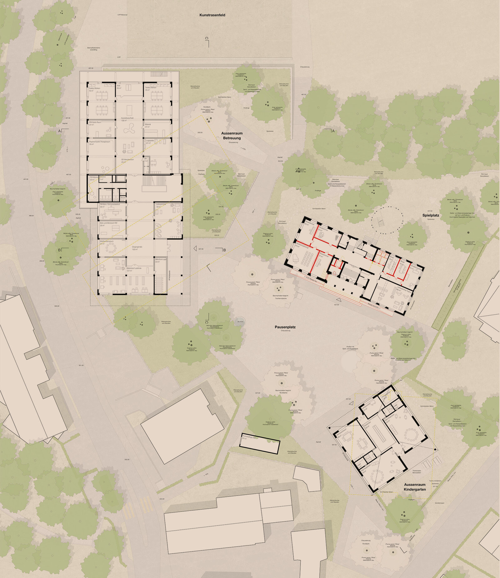 Littau - Gesamtsanierung und Erweiterung Schulhaus Dorf - Schmid Schaerer Architekten Zürich