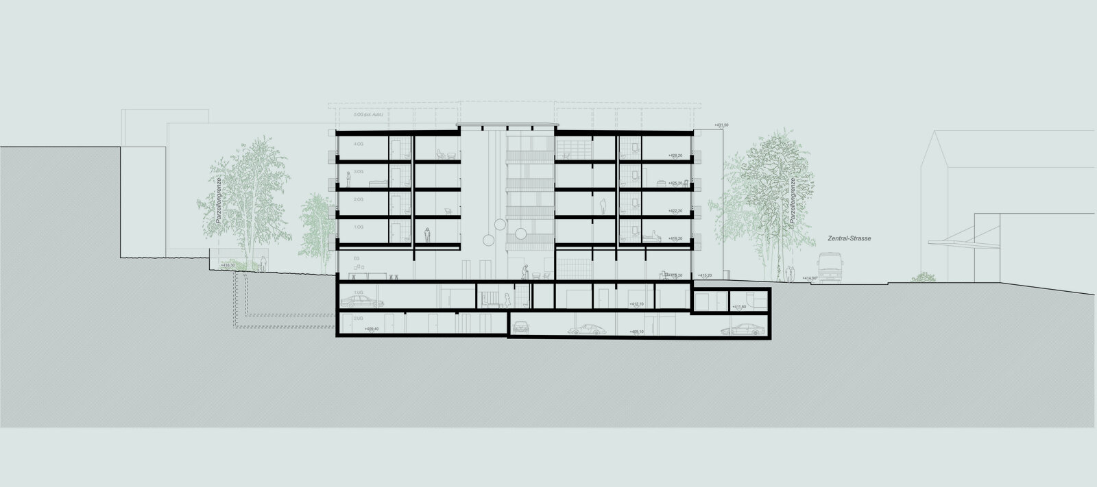 Neuhausen - Neubau Alterszentrum und Parkanlage - Schmid Schaerer Architekten Zürich