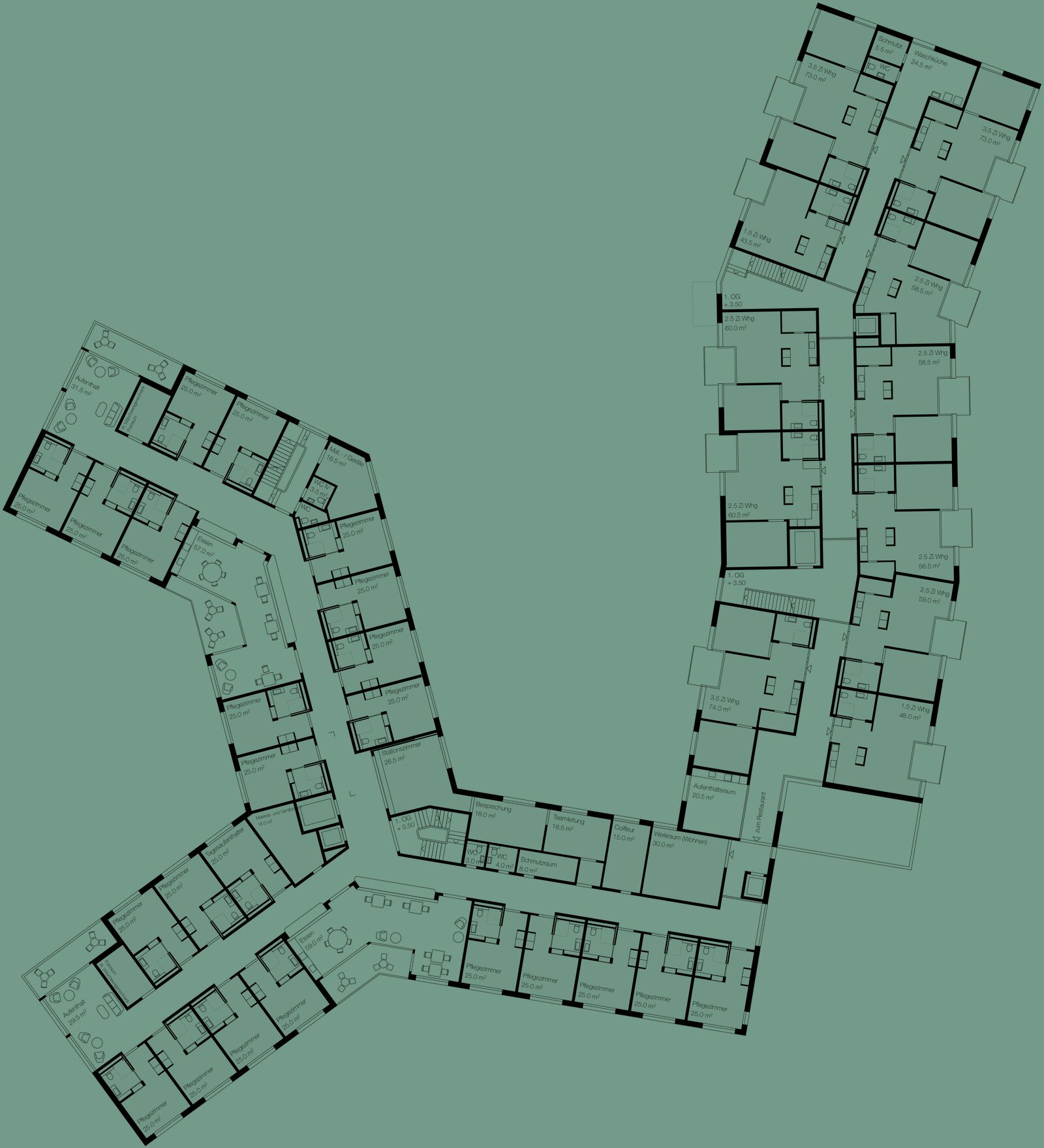 Würenlos - Neubau Alterszentrum - Schmid Schaerer Architekten Zürich